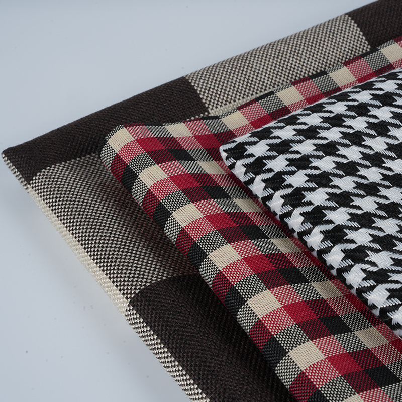 X* X Plaid Polyester linteo Fabric