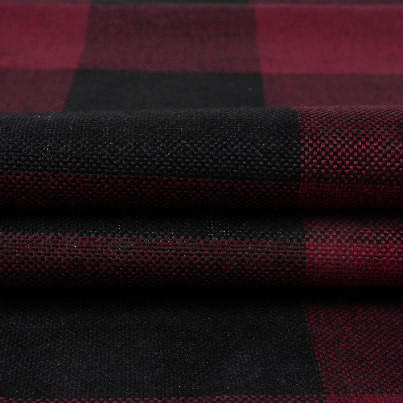 X* X Plaid Polyester linteo Fabric