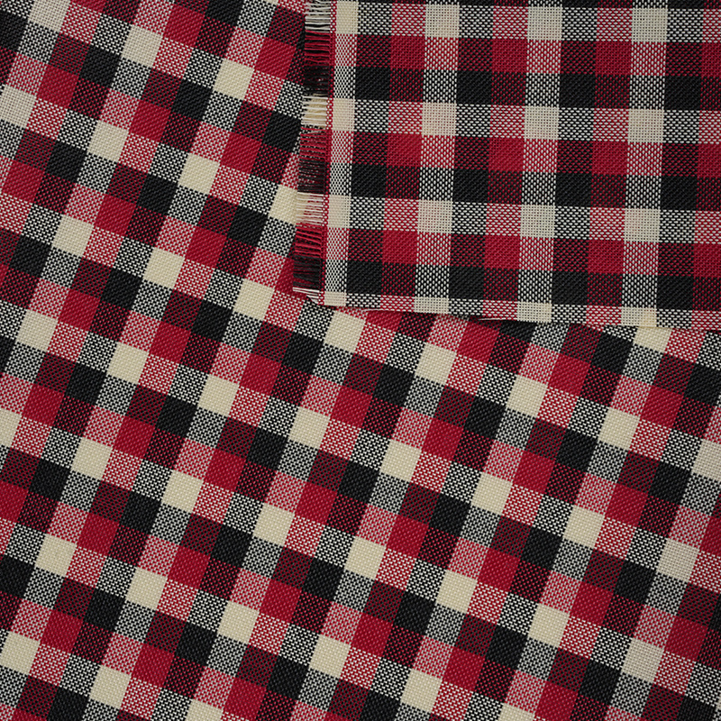 I * I Plaid Polyester linteo Fabric